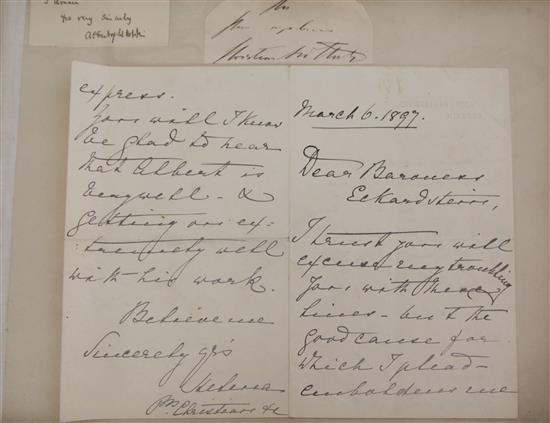 Picton, Thomas Sir (1758-1815). Two a/ls both to a Mr Black (unidentified) in Trinidad,
